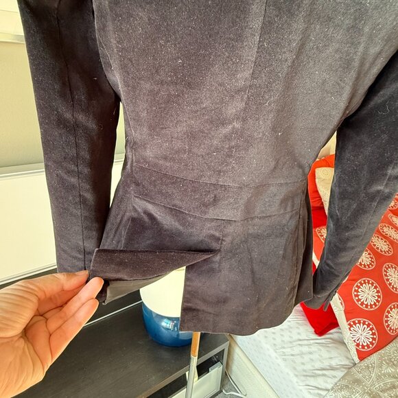 - Talbots Black Velvet Classic Blazer Sz 2P - J2700 - Picture 12 of 16